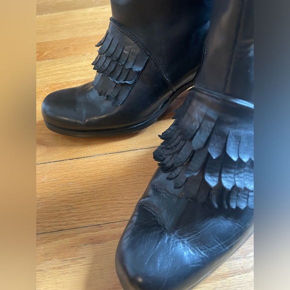 Handmade Black Kiltie Boots - Picture 7 of 7